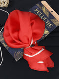 Peluche Classic Hue Red Pocket Square for Men (14X14 inches)