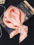 Peluche Classic Hue Pastel pink Pocket Square for Men (14X14 inches)