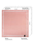 Peluche Classic Hue Pastel pink Pocket Square for Men (14X14 inches)