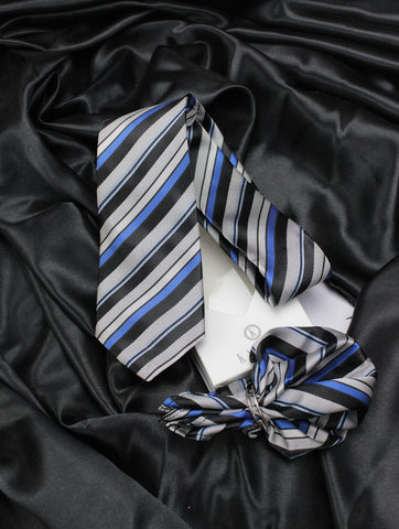 Neck Tie and Pocket Square Set for Men