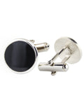 Kavove Classy Black 4 Pcs Gift Box (1 Necktie, 1 Pocket Square, 1 Pair of Cufflinks, 1 Brooch)