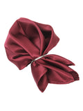 Kavove Classy Maroon 4 Pcs Gift Box (1 Necktie, 1 Pocket Square, 1 Pair of Cufflinks, 1 Brooch)