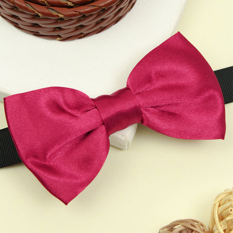 Kavove Solid Essentials Maroon Bow Tie