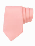 Kavove Classy Peach 4 Pcs Gift Box (1 Necktie, 1 Pocket Square, 1 Pair of Cufflinks, 1 Brooch)