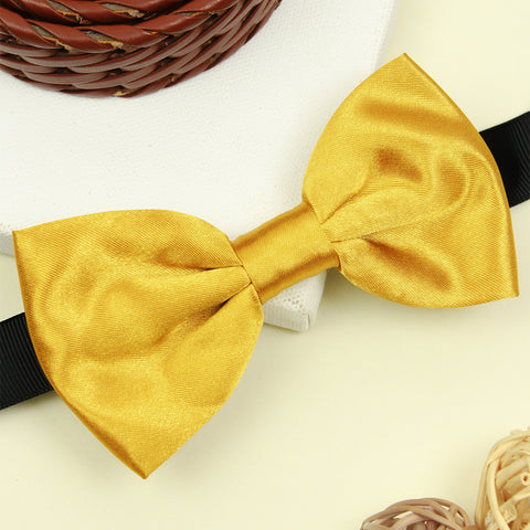 Kavove Solid Essentials Golden Bow Tie