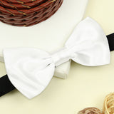 Kavove Solid Essentials White Bow Tie