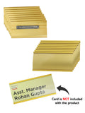 Kavove  Golden Aluminium Name Badge (68x33mm)