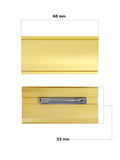 Kavove  Golden Aluminium Name Badge (68x33mm)