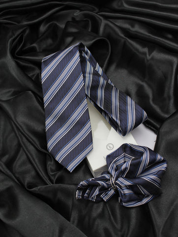 Neck Tie and Pocket Square Set for Men