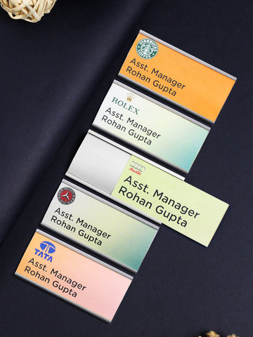 Kavove  Silver Aluminium Name Badge (68x33mm)