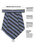Kavove The Pleasing Striped Black Cravat & Pocket Square set