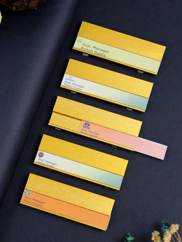 Kavove  Golden Aluminium Name Badge (70x25mm)