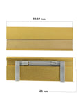 Kavove  Golden Aluminium Name Badge (70x25mm)