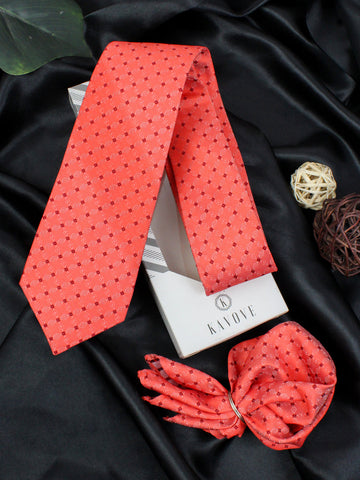 Neck Tie and Pocket Square Set for Men