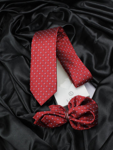 Neck Tie and Pocket Square Set for Men