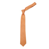 Kavove The Pleasing Checkered Orange Necktie
