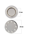Kavove  Silver Single Magnet Badge Holder (20x20mm)