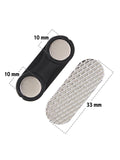 Kavove  Silver & Black Double Magnet Badge Holder (33.85x12.65mm)
