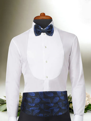 Kavove Floral Blue Cummerbund Gift Set