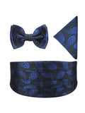 Kavove Floral Blue Cummerbund Gift Set