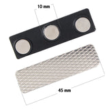 Kavove  Silver & Black Triple Magnet Badge Holder (44x13mm)