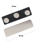 Kavove  Silver & Black Triple Magnet Badge Holder (44x13mm)