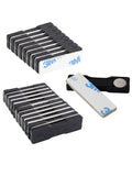 Kavove  Silver & Black Double Magnet Badge Holder (45x13mm)