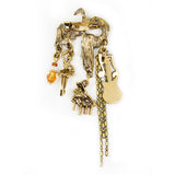 Kavove The Musical Saphire Golden Colour Brooch