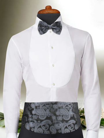 Kavove Paisley Black Cummerbund Gift Set