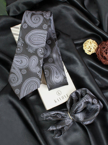 Neck Tie and Pocket Square Set for Men