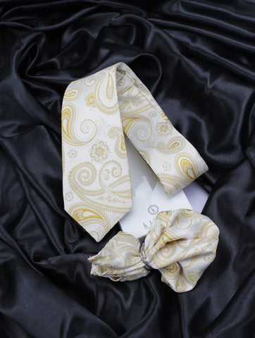 Neck Tie and Pocket Square Set for Men