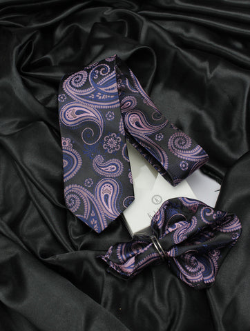 Neck Tie and Pocket Square Set for Men