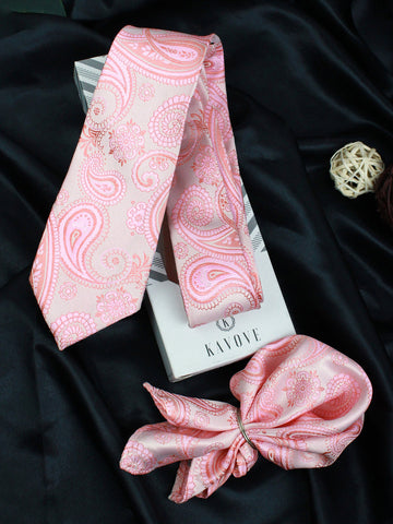 Neck Tie and Pocket Square Set for Men