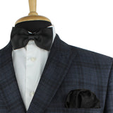 Kavove Elegant Black Paisley Pocket Square For Men