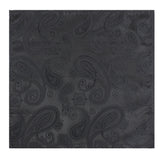 Kavove Elegant Black Paisley Pocket Square For Men