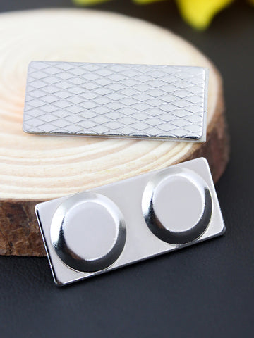 Kavove  Silver Double Magnet Badge Holder (30x13mm)