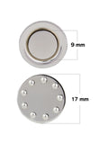 Kavove  Silver Single Magnet Badge Holder (17x17mm)