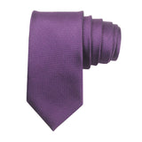 Kovove The Elegant Self Checkered Purple Necktie For Men