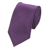 Kovove The Elegant Self Checkered Purple Necktie For Men
