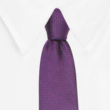 Kovove The Elegant Self Checkered Purple Necktie For Men
