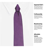 Kovove The Elegant Self Checkered Purple Necktie For Men
