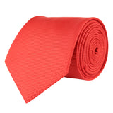 Kovove The Elegant Self Checkered Cherry Red Necktie For Men