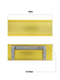 Kavove  Golden Aluminium Name Badge (70x25.33mm)