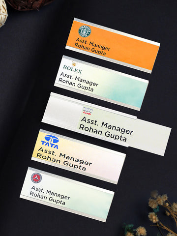 Kavove  Silver Aluminium Name Badge (70x25.33mm)