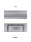 Kavove  Silver Aluminium Name Badge (70x25.33mm)