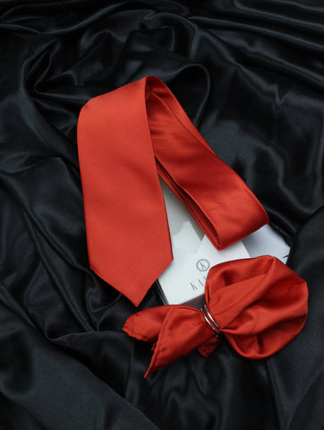 Neck Tie and Pocket Square Set for Men