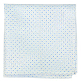 Kovove The Abstract Dash Line White Pocket Square