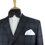 Kovove The Abstract Dash Line White Pocket Square