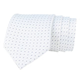 Kavove The Abstract Dash Line White Necktie For Men