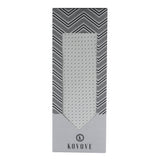 Kavove The Abstract Dash Line White Necktie For Men